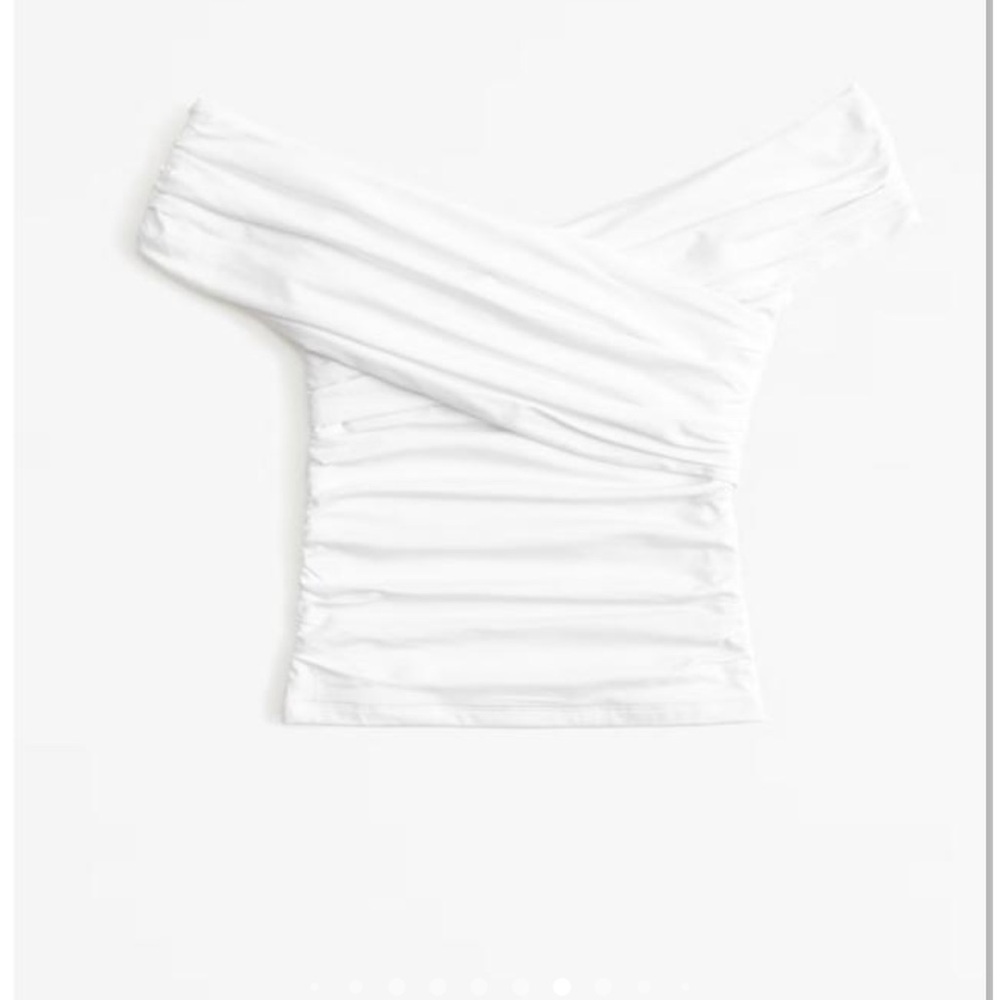 A&F Off-Shoulder Ruched Women's Top S NWT